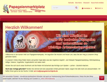 Tablet Screenshot of papageienmarktplatz.de